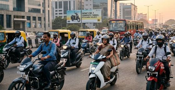 Two-Wheelers Power India&rsquo;s Daily Commute as Workers Seek Affordable and Flexible Mobility
